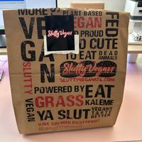 Uber Eats order  at Slutty Vegan in Dallas