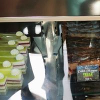 Vegan chocolate cherry cake at Velencei Krém Cukrászda in Velence