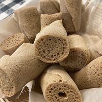 Teff-and-Barley bread at Habesha Ethiopian and Eritrean Restaurant in Cleveland