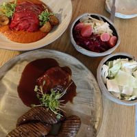 Stuffed pepper, celeriac and fermented vegetables   at TATI in Budapest