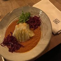 Vegan stuffed cabbage  at TATI in Budapest