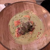Seasonal vegan (broccoli) soup:  5/5 amazing at TATI in Budapest