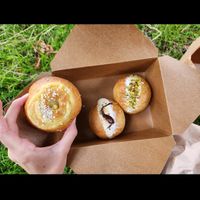 Veneziana, nutella and pistacchio maritozzo at Take A Bite And Smile in London