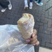 Cannolo filled with vanilla cream  at Take A Bite And Smile in London