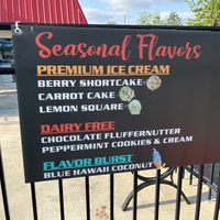 Menu  at Jubie's Creamery in Fairborn