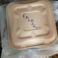 Takeout box  at Turkish Delight  in Anchorage