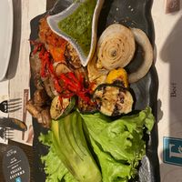 Grilled Veggie platter at 7-70 in Bogota