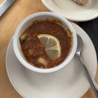 Gazpacho with a hint of dill  at Frankie and Johnny's Natural Food in York Harbor