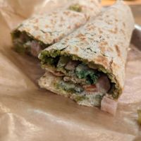 Oven baked falafel wrap at Mama'esh - Al Manara in Dubai