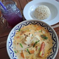 Massaman curry at Anchan Vegetarian Restaurant in Chiang Mai