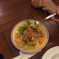 Tempeh Red Curry/แกงเผ็ดเทมเป้ 140 at Anchan Vegetarian Restaurant in Chiang Mai