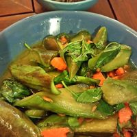 eggplant miso at Anchan Vegetarian Restaurant in Chiang Mai