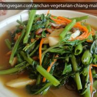 Thai Miso Stirfry at Anchan Vegetarian Restaurant in Chiang Mai