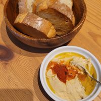 Hummus ans Bread at Ohana8 in Kyoto