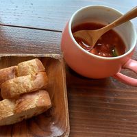 Vegetable soup at Ohana8 in Kyoto