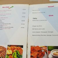 Menu at Yum-D in South West London