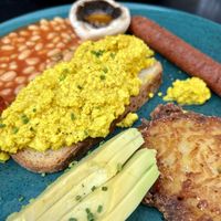 Vegan fox (full english)  at Lazy Fox in Helsinki