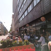 Outdoor area at Lazy Fox in Helsinki