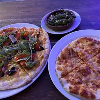 Pizza and padron peppers   at Repas7 in Berwick-upon-tweed