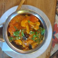 Vegetable masala curry at Mažoji Himalaja in Vilnius