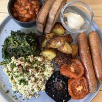 Vegan breakfast  at Fara in Glastonbury