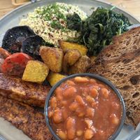 Full Vegan breakfast  at Fara in Glastonbury