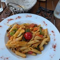 Vegetable penne at Tiha Noc in Kotor