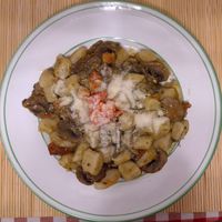 Gnocchi with fresh grilled vegetables and sundried tomatoes at Flo Salento  in Cologne