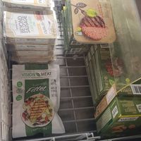 Vegan fake meat and falafel at Parkmart in Sofia