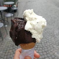 Chocolate and kiwi/banana at La Musa in Orvieto