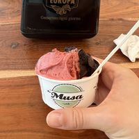 Mixed berries and fondant  at La Musa in Orvieto