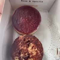 Vegan tiramisu and strawberry cheesecake at Rose and Vanilla  in Amsterdam