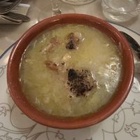 Zuppa di cipolle  at Le Bistrot in Rome