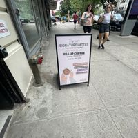 Small neighborhood coffee place with a few vegan options  at Fillup Coffee in New York City