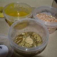 tiny protions of rice (tasteless and cold), pumpkin soup (tasteless) and eggplant with ginger (awful burnt taste no ginger taste) at SALADee in Bangkok