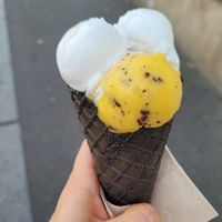 Coconut and passion fruit with dark chocolate at Das Casa in Wurzburg