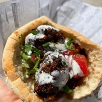 Falafel Pita at Algarvegan Hummus Bar in Vila Do Bispo