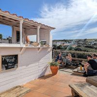 Beautiful Outside Terrace at Algarvegan Hummus Bar in Vila Do Bispo
