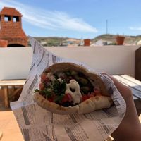 Falafel Pita at Algarvegan Hummus Bar in Vila Do Bispo