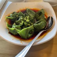 Spicy vegan wonton   at Ugly Dumpling  in Edison