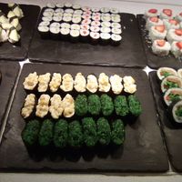 Vegan sushi: seaweed, corn and mayo, cucumber, and others at Itsudemo Iso Myy   in Joensuu