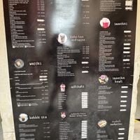 Menu  at Mon Cheri in Rovinj