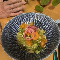 Basil orzo (though the orzo was definitely rice, so I’d call it long grain risotto).  at Ministerie van Geluk in Zoetermeer