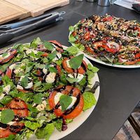 Vegan salad!   at Rock & Roll Pizza in La Portela De Valcarce