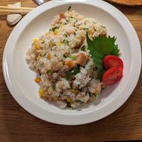 Wok rice at Bugoro All Vegan in Fukuoka