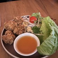 Crispy rice cakes  at Shui in Subiaco