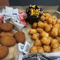 Nuggets and tater tots  at The Pharmacy Burger in Nashville