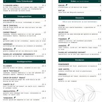 Menu part 2  at Villa Ockenburgh in The Hague