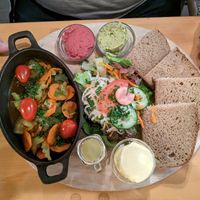 Vegan bauernplatte at Ternell's in Eupen