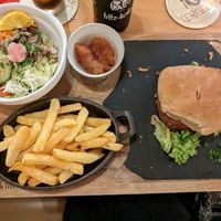 Vegan burger at Ternell's in Eupen